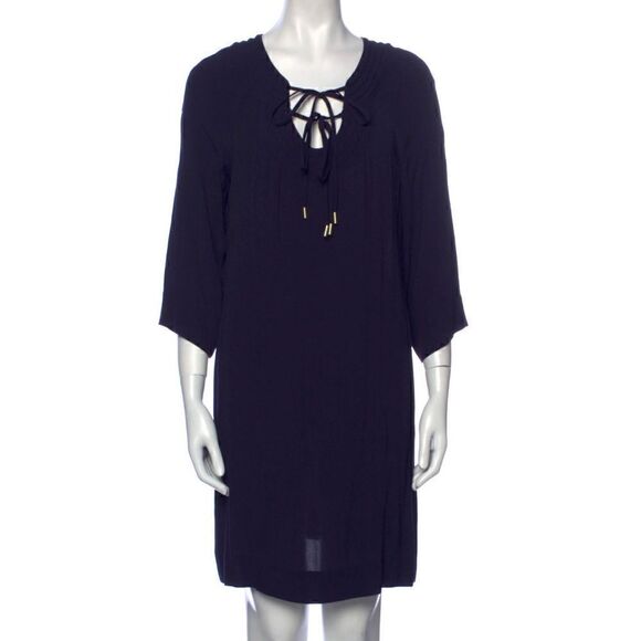 NWT Diane Von Furstenberg Scoop Neck Knee Length Dress 💙 - Picture 2 of 6